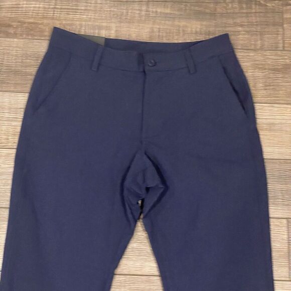 Under Armour Mens Tech Flat Front Performance Golf StraightPants Navy Blue 32x30 - Picture 13 of 14